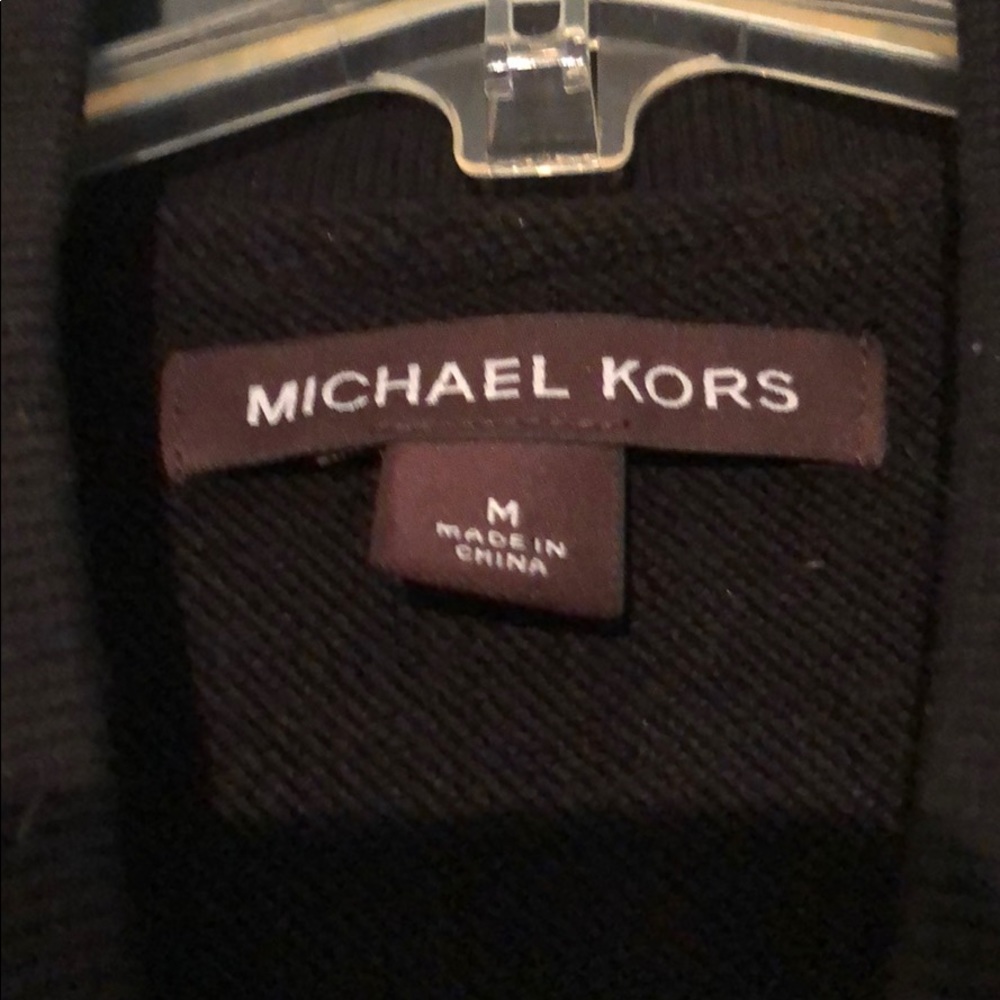 MEN’S MICHAEL KORS LEATHER / SWEATSHIRT JACKET - Picture 7 of 8